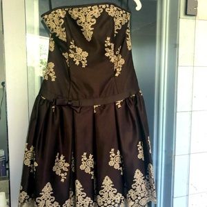Jessica McClintock Chocolate Brown Cocktail Dress